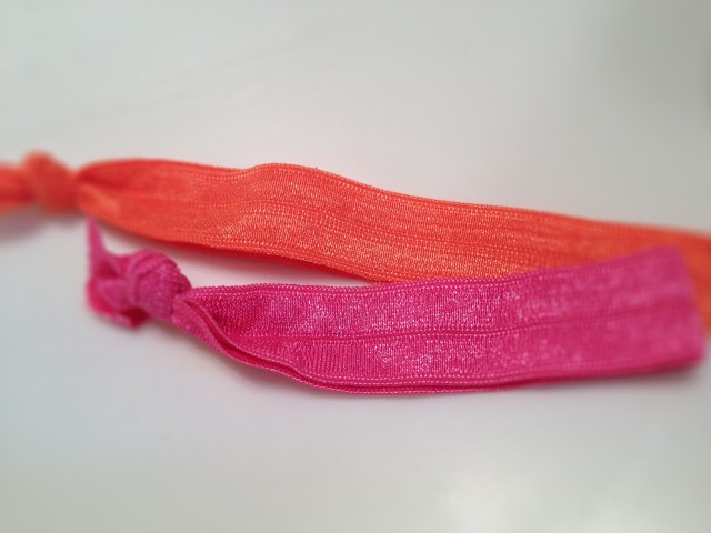 Twistband Daria Elastici Per Capelli Set 6 Pezzi, Fascia In Raso Senza Segni, Colori Tan Lampone Pomodoro - 2